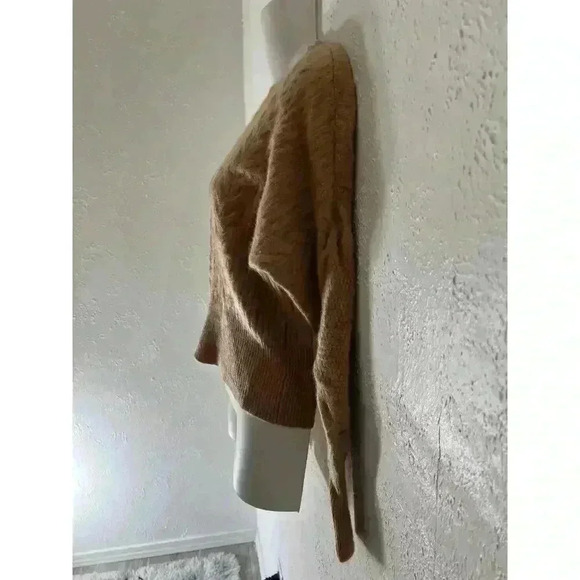 Magaschoni Womens Camel Tan Cashmere Sweater Medium - Picture 3 of 7